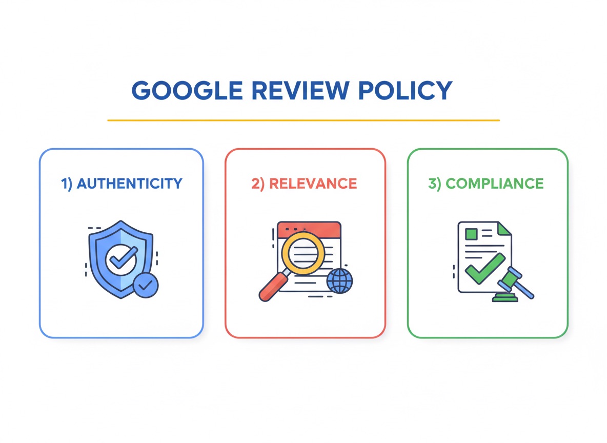 Die Grundsätze der Google-Bewertungsrichtlinien: Echtheit, Relevanz und Regelkonformität