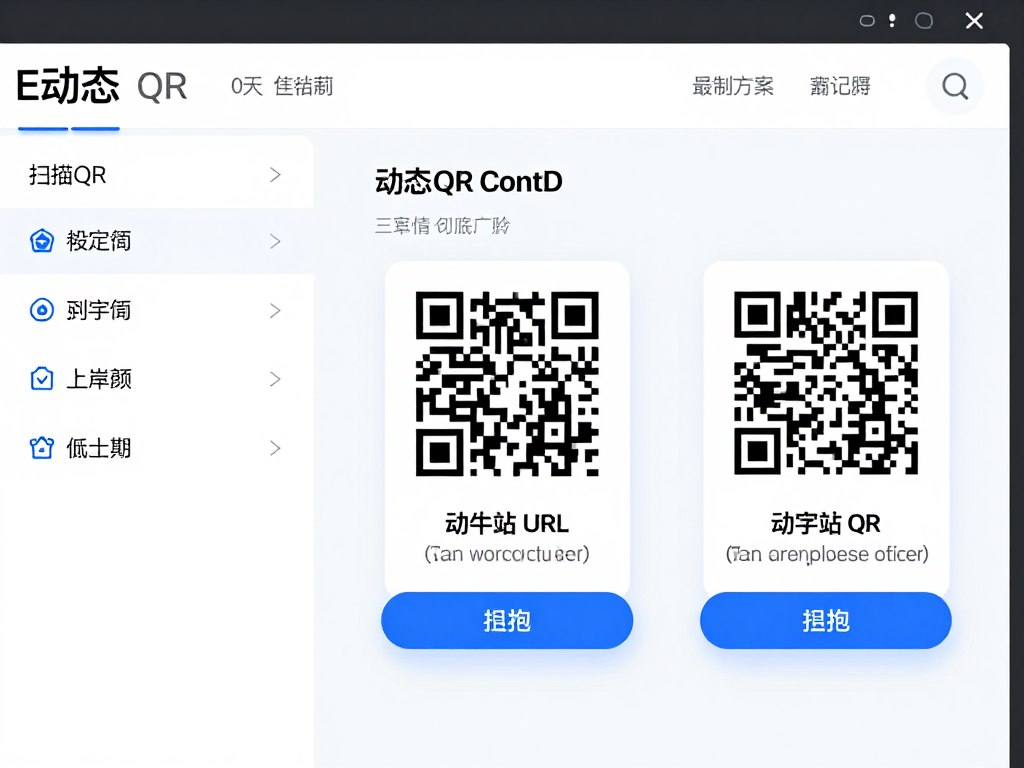 Dashboard showing dynamic QR code management interface