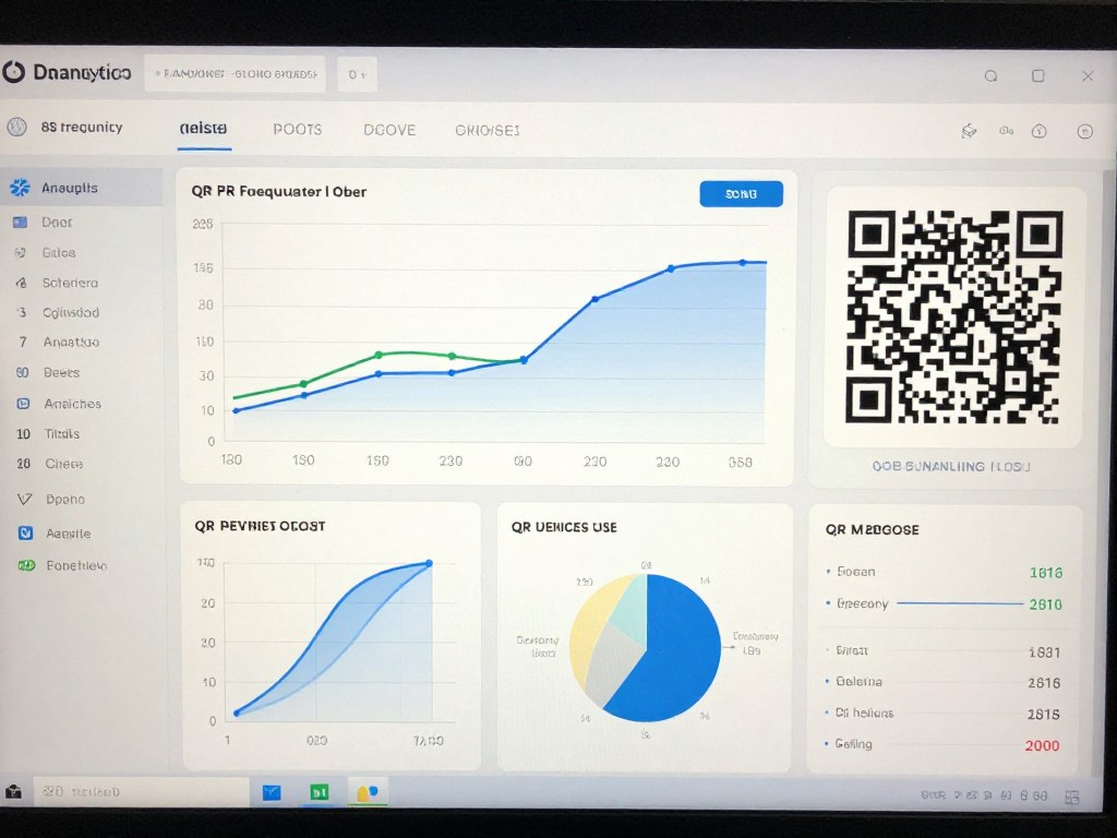 QR code analytics dashboard showing scan metrics and performance data