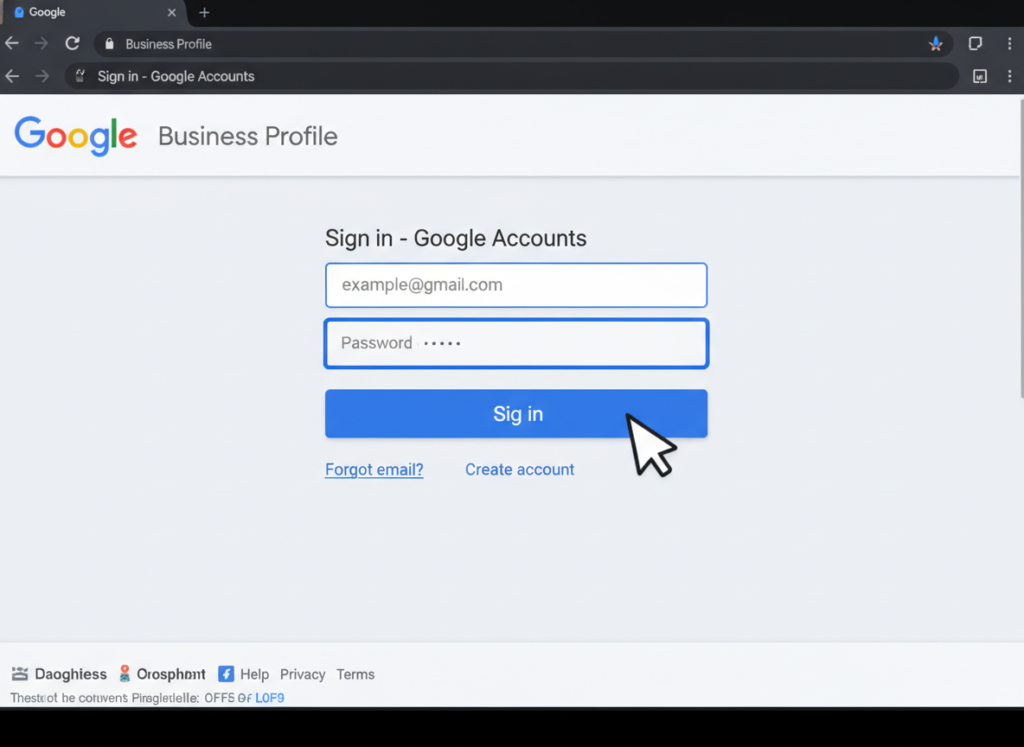Step 1: Log into Google Business Profile