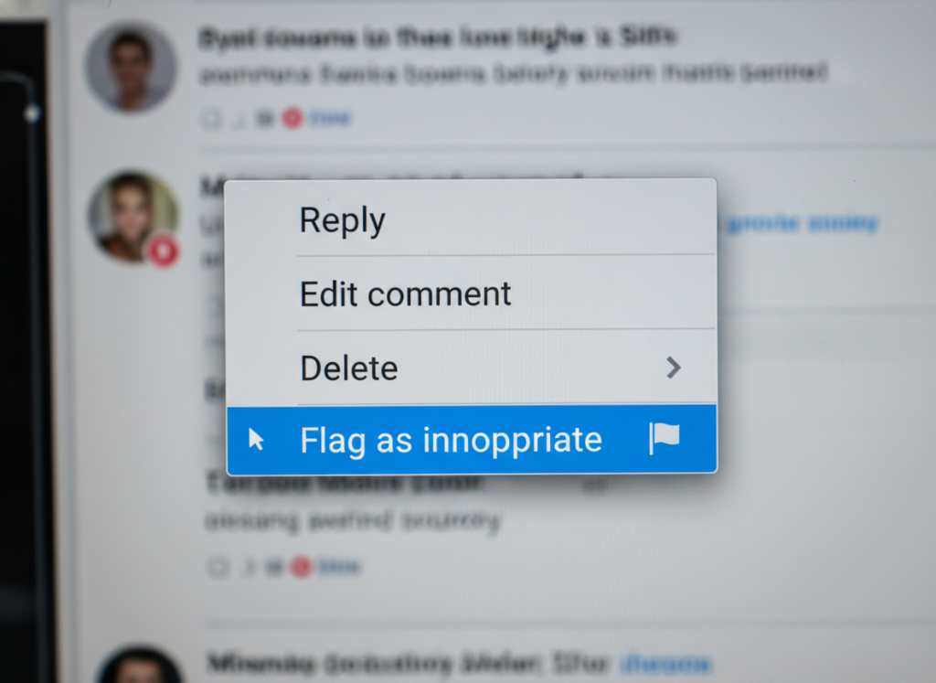 Step 5: Select Flag as inappropriate