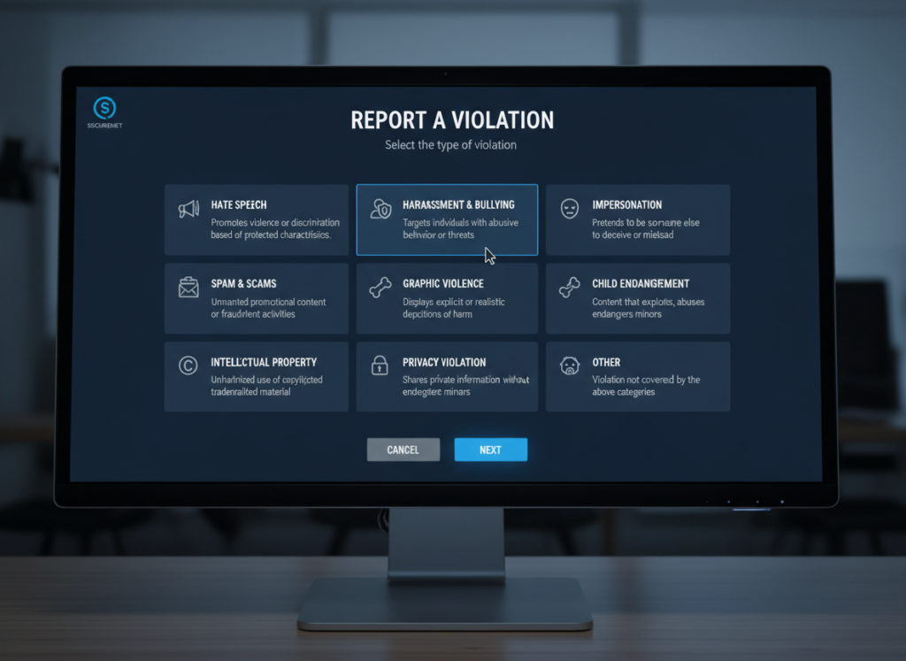 Step 6: Select violation reason